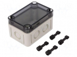 Enclosure: multipurpose | X: 65mm | Y: 94mm | Z: 57mm | TK PS | grey | IP66