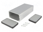 Enclosure: with panel | 1455 | X: 78mm | Y: 160mm | Z: 43mm | aluminium