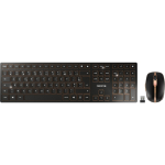 Klaviatuur Cherry DW 9100 SLIM traadita RF + Bluetooth AZERTY Prantsuse Black