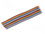 Wire: ribbon | stranded | Cu | 6x26AWG | unshielded | PVC | 150/600V