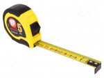 Measuring tape | L: 5m | Width: 19mm | Enclos.mat: ABS,rubber