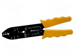Tool: multifunction wire stripper and crimp tool | Wire: round