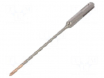 Drill bit | for concrete | &Oslash;: 4mm | L: 160mm | metal | cemented carbide