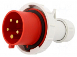 Connector: AC supply 3-phase | plug | male | 32A | 400VAC | IEC 60309
