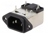 Connector: AC supply | socket | male | 6A | 250VAC | IEC 60320 | -25&divide;85&deg;C