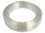 Pneumatic tubing | 10bar | L: 25m | polyurethane | white