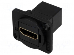 Coupler | HDMI socket,both sides | shielded | Case: XLR standard