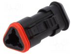 Connector: automotive | ML-XT | plug | female | Size: 16 | PIN: 3 | IP69K
