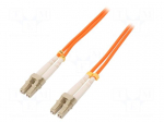 Fiber patch cord | OM2 | both sides,LC/UPC | 2m | LSZH | orange