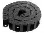 Cable chain | Series: Light | Bend.rad: 28mm | L: 986mm | Colour: black