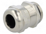 Cable gland | M20 | 1,5 | IP68 | Mat: brass | Body plating: nickel