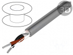 Wire | ProTekt | 2x22AWG | unshielded | 300V | PVC | 50m | Cu | stranded