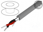 Wire | Alpha Essential C&C | 2x18AWG | Al-PET foil | PVC | dark grey