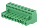Pluggable terminal block | 5.08mm | ways: 8 | straight | plug | female