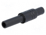 Socket | 4mm banana | 24A | 1kVDC | black | screw