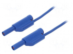 Test lead | 16A | 4mm banana plug-4mm banana plug | Len: 1m | blue