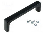 Handle | Mat: ABS | black | H: 42mm | L: 155mm | W: 20mm