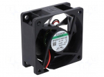 Fan: DC | axial | 12VDC | 60x60x25mm | 27.18m3/h | 16.7dBA | Vapo | 3100rpm