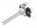 Potentiometer: shaft | single turn | 10k&Omega; | 4W | &plusmn;10% | 6mm | wirewound
