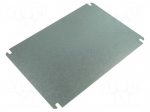Mounting plate | steel | W: 238mm | L: 338mm | Thk: 1.5mm | Plating: zinc