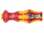Screwdriver handle | insulated | Overall len: 125mm | max.14Nm