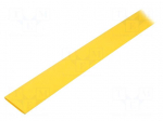 Heat shrink sleeve | glueless | 2: 1 | 25.4mm | L: 1m | yellow