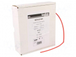 Heat shrink sleeve | glueless | 2: 1 | 3.2mm | L: 10m | red | polyolefine