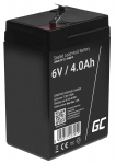 Green Cell AGM VRLA 6V 4Ah maintenance-free battery for the alarm system, cash register, toys