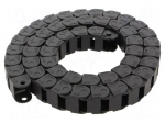 Cable chain | 08 | Bend.rad: 28mm | L: 1000mm | non-openable frames