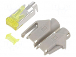 Connector: RJ45 | plug | PIN: 8 | Cat: 6a | unshielded | gold-plated | 8p8c