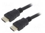 Cable | HDMI plug,both sides | PVC | HDMI 1.4 | 7.5m | black | 28AWG