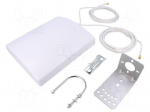 Antenna | white | SMA | 50W | 700&divide;3800MHz | 50&Omega; | 3m | 14dBi | -20&divide;85&deg;C | RG58