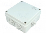 Enclosure: junction box | X: 100mm | Y: 100mm | Z: 50mm | wall mount