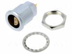 Connector: circular | 1S | socket | male/female | PIN: 3(2+1) | 10A | IP50