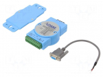 Converter | single-mode fiber optic / RS232/RS422/RS485 | SC x1