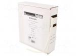 Heat shrink sleeve | glueless | 2: 1 | 6.4mm | L: 5m | white | polyolefine
