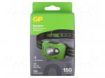 Torch: LED headtorch | IPX4 | waterproof | 35lm,150lm