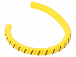 Marker: cable | Marking: / | 1.3&divide;3mm | PVC | yellow | leaded | PA-02 | L: 3mm