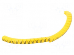 Markers | Marking: W | 2.5&divide;5mm | PVC | yellow | -30&divide;60&deg;C | leaded | PA-1
