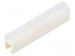 Markers | Marking: empty | 2.4&divide;3mm | PVC | white | -30&divide;60&deg;C | push-in
