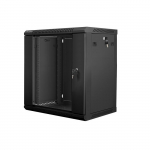 Rack 19" 4U Sienas skapis 600x450mm MELNS