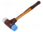Hammer | assembly | 295mm | W: 90mm | 340g | 30mm | round | elastomer | wood