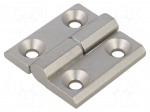 Hinge | Width: 50mm | stainless steel | H: 50mm | Holes no: 4