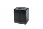 BETA switch 1+1 surface black IP44 UV protection
