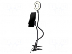 Holder | black | Features: with LED | 5W | 1.5m | smartphone