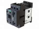 Contactor: 3-pole | NO x3 | Auxiliary contacts: NO + NC | 24VAC | 32A