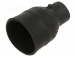 Heat shrink boot | glueless,straight | 18mm | L: 67mm | black | RAYCHEM