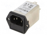 Connector: AC supply | socket | male | Inom: 10A | Ir: 0.25&divide;0.45mA | 1M&Omega;