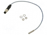 Sensor: inductive | OUT: PNP / NO | 1mm | 10&divide;30VDC | M4 | 0.15m | IP67