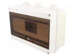 Enclosure: for modular components | IP55 | white | No.of mod: 12